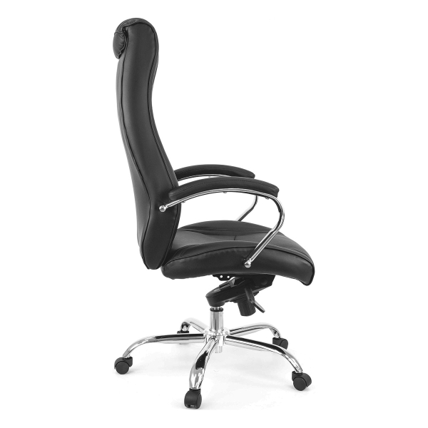 Компьютерное кресло King M (экокожа чёрный, хром)
