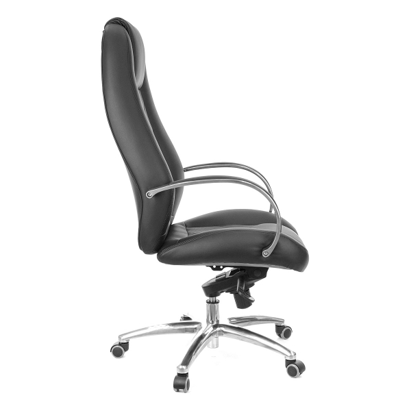 Компьютерное кресло Drift Lux M (кожа чёрный, хром)
